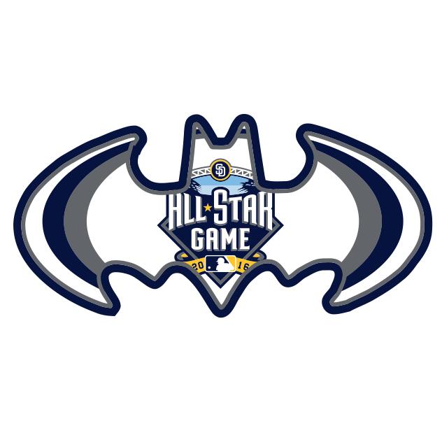MLB All Star Game Batman Logo DIY iron on transfer (heat transfer)